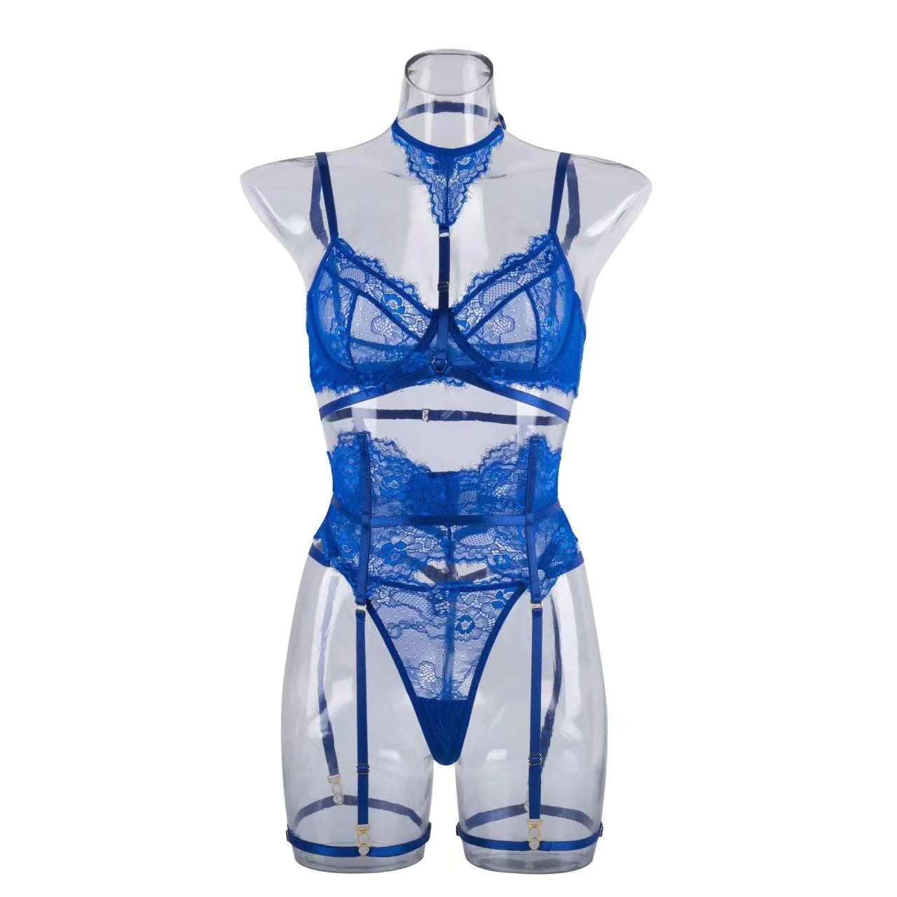 Shaii's Closet - Women's Halter Garter Lingerie Set