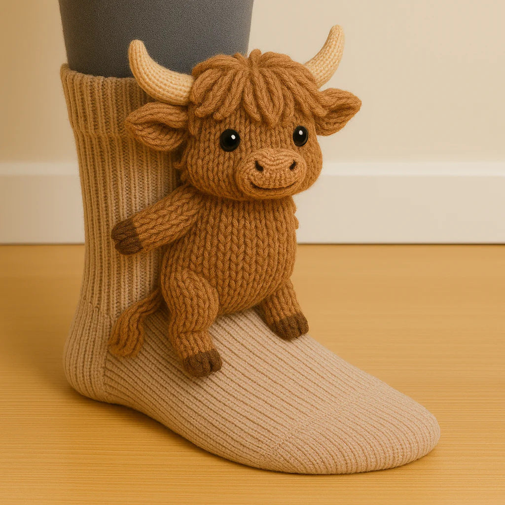 Shaii's Closet - Plush Crochet Animal Cute Animal Socks